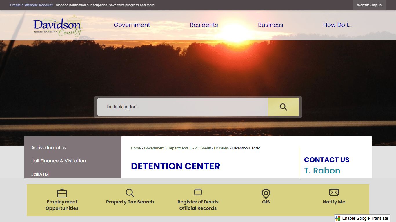 Detention Center | Davidson County, NC